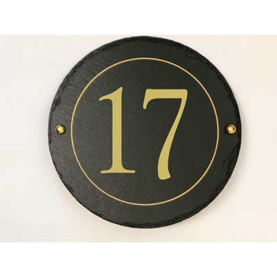 Easingwold 24cm H Stone House Number