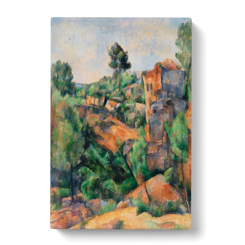Bibémus Quarry by Paul Cezanne - Wrapped Canvas Painting, 76cm H x 50cm W x 3cm D