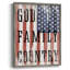 «God Family Country Flag», reproduction encadrée - bois massif-820106841