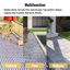 Carreaux de terrasse imbriqués à motif rayé, idéaux pour de multiples espaces extérieurs et une installation facile-118776559