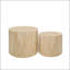 Ensemble de tables basses gigognes avec un design rond moderne et des pieds antidérapants-762989912