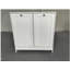 Panier à linge incliné avec panier amovible, panier à linge caché, armoire de rangement pour panier de salle de bain, organisateur de maison autoportant, blanc