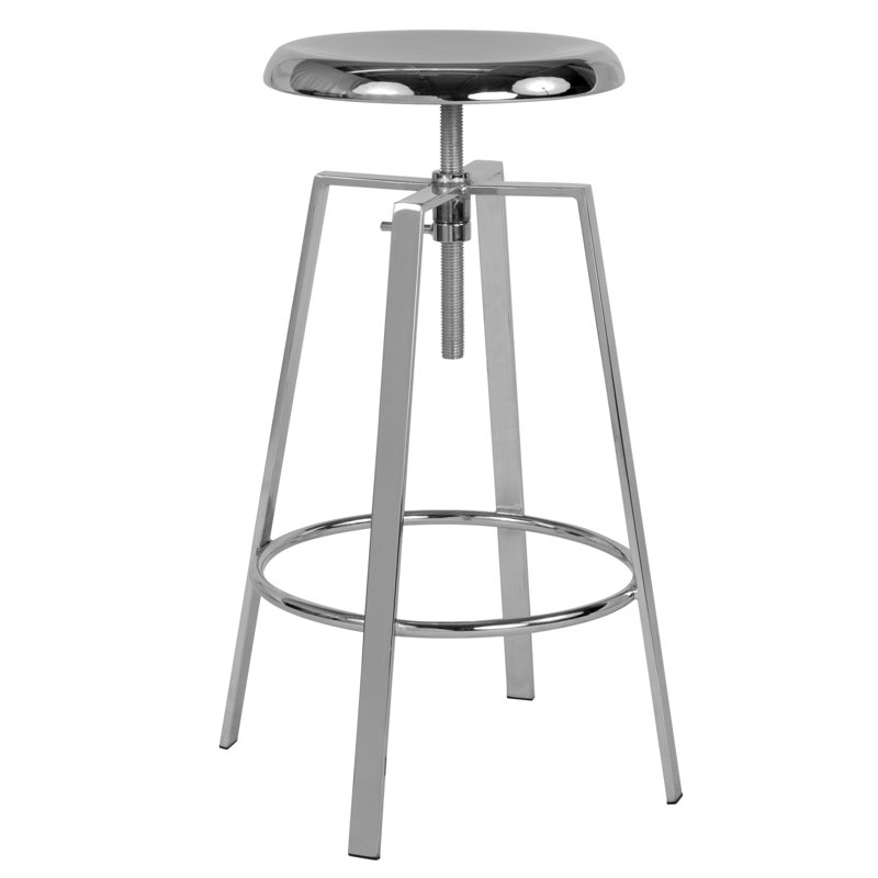 Tabouret de bar pivotant à hauteur réglable Lukachukai, Gris