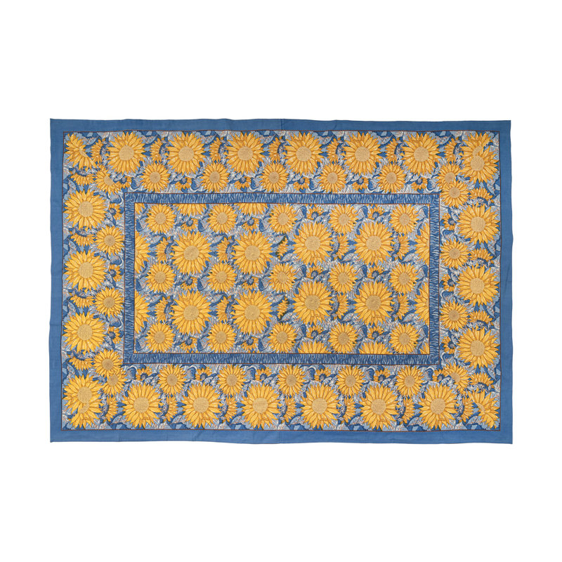 Sunflower Handmade Floral Tablecloth