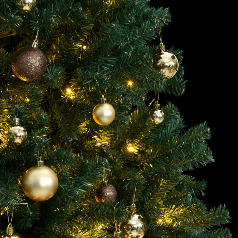 Arbre de Noël artificiel éclairé - support inclus, 8 ft