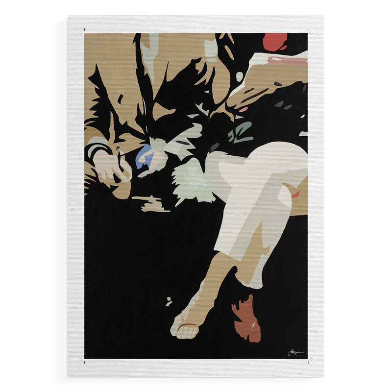 Them # 4 -Impression sur toile seulement - NON-CADRE, H 18 po x l 12 po
