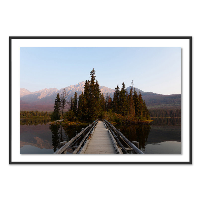 Bridge Pyramid Lake Print by Alexander Iby, Black, 42" H x 60" W x 2.5" D