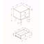 Table d'appoint, table de chevet, table de chevet, table de rangement, tiroir, stratifié, moderne, contemporain-867418149