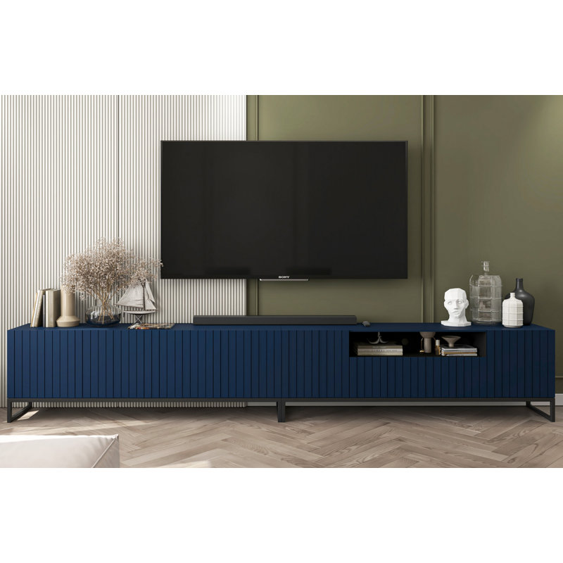 Baltras TV Stand for TVs up to 65", Navy blue