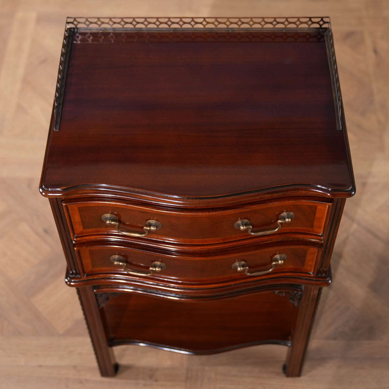 Solid Wood 2 - Drawer End Table