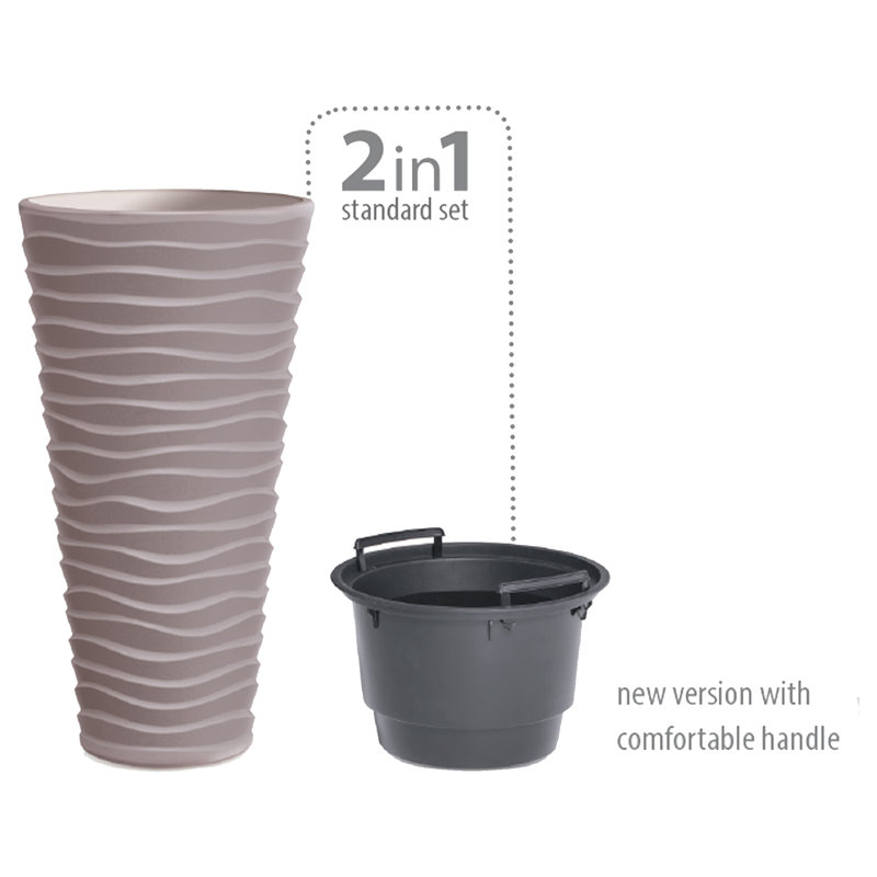 Aaralynn Pot Planter, Mocha