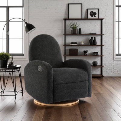 360 Swivel and Glider Recliner Chair-Black