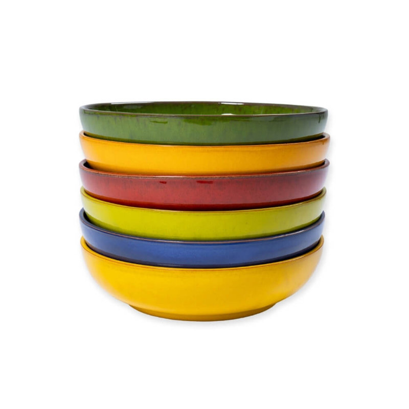 Latitude Vive Cateluta Ceramic Serving Bowl, Red