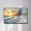 Art mural en verre trempé plage-129870291