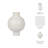 Bronsyn Neutral Round Modern Ceramic Bubble Vase-668299193-641698658