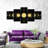 " Gold Moon Phases Multi Piece Canvas Print " 5 - Pieces-93060366