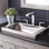 Hana Brushed Nickel Hand Hammered Rectangular Drop-in Bathroom Sink