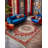 Notto Red Oriental Machine Printed Cotton Polyester Area Rug-326997111