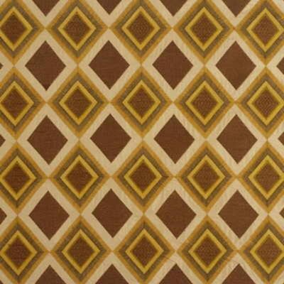Bella Diamond Fabric - Sun/Spice