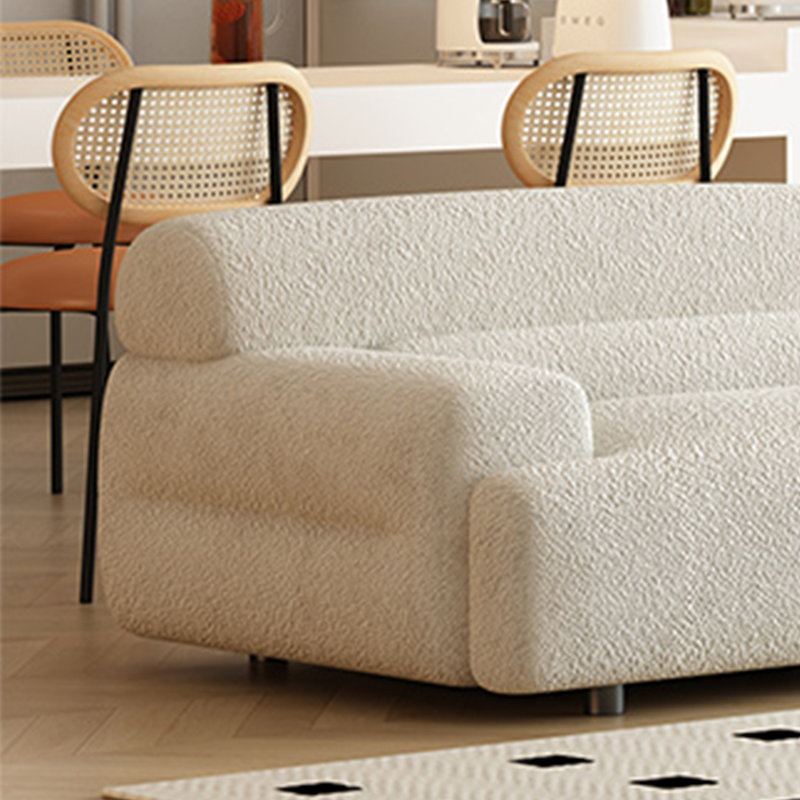 CanapÃ© franÃ§ais, H 28,34 po x l 98,42 po x P 37,4 po, 4, Blanc