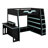 Functional Loft Bed System with Multi-Storage, Customizable RGB Lighting, and Desk with Variable Placement-2087636564