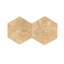 Carreaux de marbre hexagonal en pierre naturelle pour plancher et mur, 1 boîte de 12 pièces-112631556