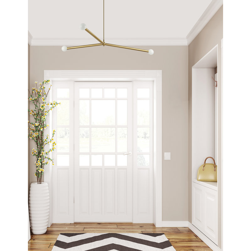 Aged Brass 3-Light Indoor/Outdoor Pendant
