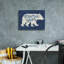 «Lakeside Days Xi Blue» par Laura Marshall, art mural sur toile-2098176776