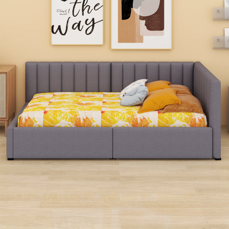 Upholstered Upholstered Bed Storage Bed, Gray