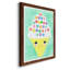 Ice Cream Alphabet - cadre photo, impression sur toile-61354133-61354137