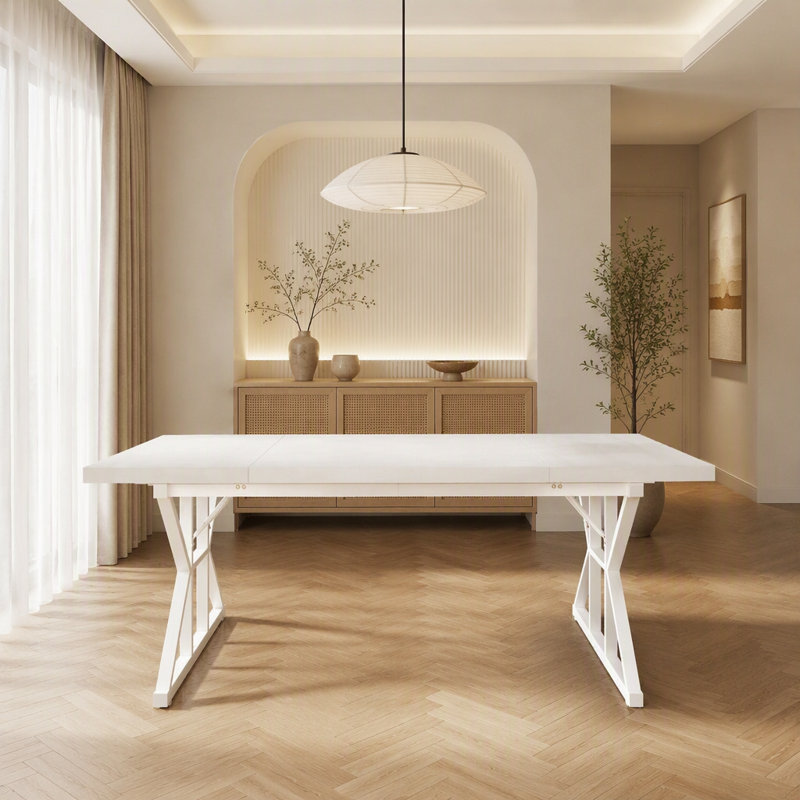 Table de salle à manger, Blanc