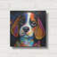  «Woof Beagle» par Rich Monet, art mural en métal, 12 po x 12 po-978701646
