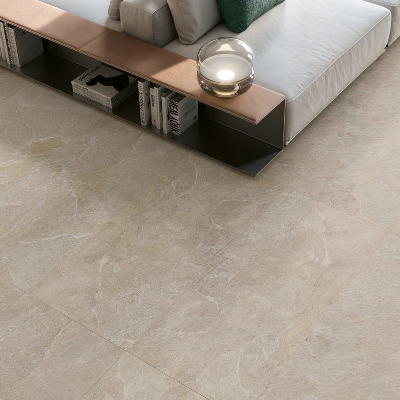 Moonrock Cocoa Matte 24x24 Stone Look Rectified, Cocoa