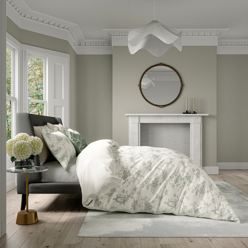 Garden Of Love Cotton Floral Bedding with Pillowcases Included, Single Dovet Cover + 1 Oxford Pillowcase