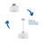 Fabric Semi Flush Mount-843006833
