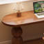 Bureau brun en bois massif en forme de L-1479493623-1479493616