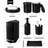 Black Bathroom Accessory Set