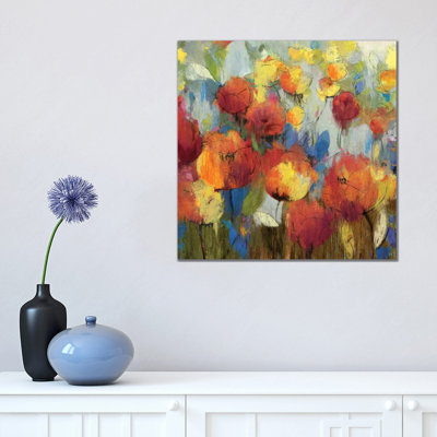 Meadow Flowers by Asia Jensen - Wrapped Canvas Painting