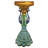 33'' Tall Great Ruler Peacock End Table