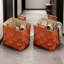 Panier de rangement en cuir italien tissé à la main de style italien, panier à linge polyvalent, imperméable et résistant aux taches, élégant bac décoratif pour les hôtels et les familles d'accueil