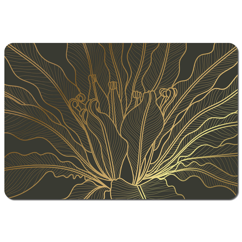 Duel Wood Floral Rectangle Placemat