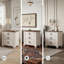 Aidsa Drawer Nightstand in Whitewash