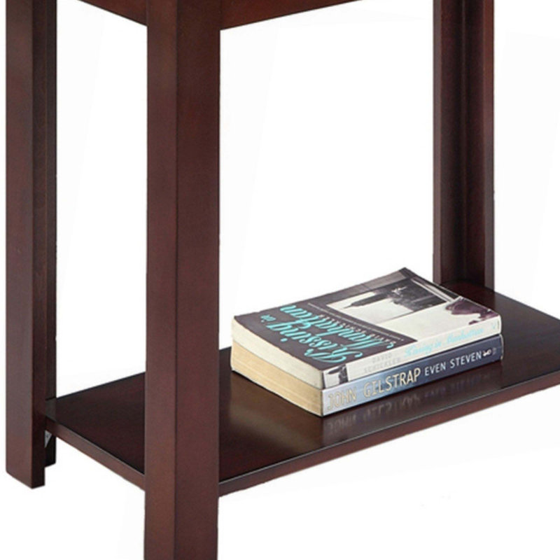Grande table de bout en bois de 24 po pour ajouter du charme à votre salon ou à votre chambre à coucher