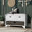 Entryway Bench with Removable Basket and Drawers-966252585