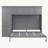 Queen Murphy Bed with Storage Cabinets and Shelves-105490572