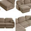 Canapé modulaire surdimensionné en L Chenille CloudHaven-95074184