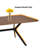  Hilbert 71"X35.5" Mid-Century Vintage Dining Table