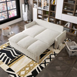 Convertible Velvet Sleeper Sofa with Pull Out Sofa Bed