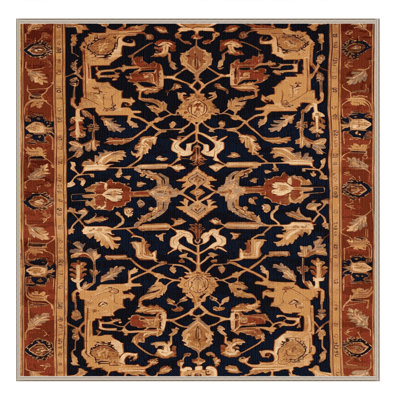 Tapis brun lavable à la machine