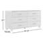 Commode double 6 tiroirs l 61,5 po Loft-79066566